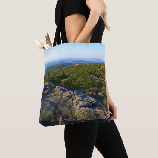 Morning atop Cadillac Mountain in Acadia Tote Bag (Dichtbij)