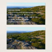 Morning atop Cadillac Mountain in Acadia Visitekaartje (Voorkant /achterkant)