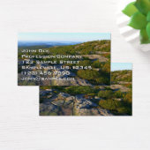 Morning atop Cadillac Mountain in Acadia Visitekaartje (Bureau)