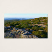 Morning atop Cadillac Mountain in Acadia Visitekaartje (Achterkant)