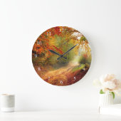 Morning Autum Forest Grote Klok (Huis)