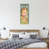 Morning Awakening door Alphonse Mucha Canvas Afdruk (Insitu (Slaapkamer))