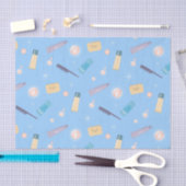 Morning Bathroom Ritual Collage Tissuepapier (Craft)