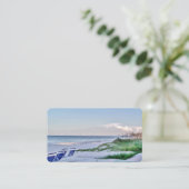 Morning Beach Retirement Visitekaartjes (Staand voorkant)