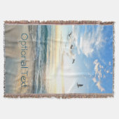 Morning Beach Seagulls Deken (Voorkant)