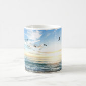 Morning Beach Seagulls Koffiemok (Center)