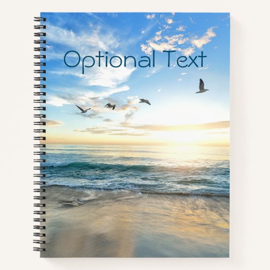 Morning Beach Seagulls Notitieboek (Voorkant)