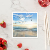 Morning Beach Seagulls Servet (Insitu)