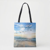 Morning Beach Seagulls Tote Bag (Voorkant)