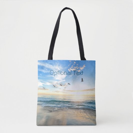 Morning Beach Seagulls Tote Bag (Voorkant)