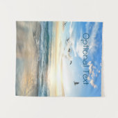 Morning Beach Seagulls Wandkleed (Voorkant (horizontaal))