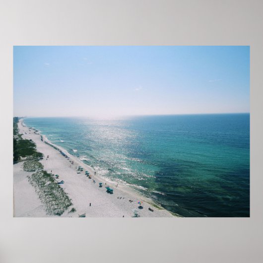 Morning Beach Uitzicht Poster (Voorkant)