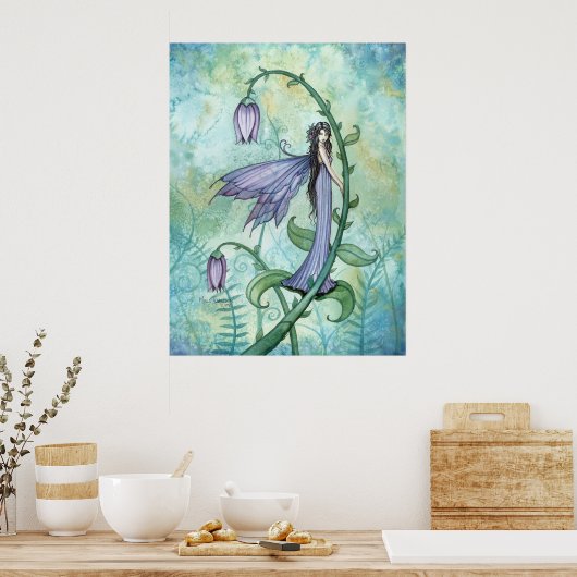 Morning Bell Fairy Fantasy Poster Print (Keuken)