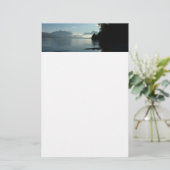 Morning bij het McDonald-meer in het Glacier Natio Briefpapier (Staand voorkant)