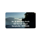 Morning bij het McDonald-meer in het Glacier Natio Etiket (Voorkant)