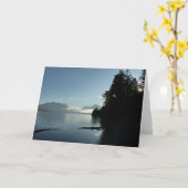 Morning bij het McDonald-meer in het Glacier Natio Kaart (Gele Bloem)