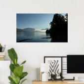 Morning bij het McDonald-meer in het Glacier Natio Poster (Thuiskantoor)