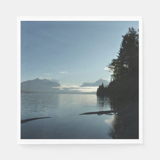 Morning bij het McDonald-meer in het Glacier Natio Servet (Voorkant)