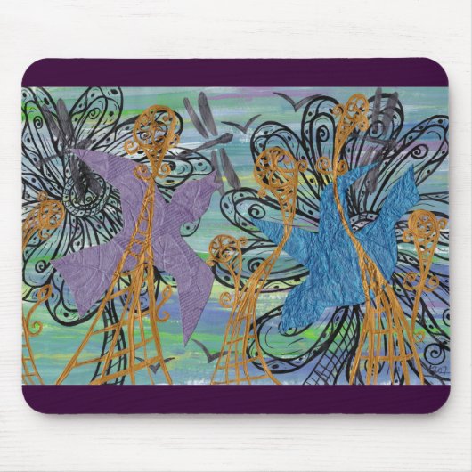Morning Birds mousepad Muismat (Voorkant)
