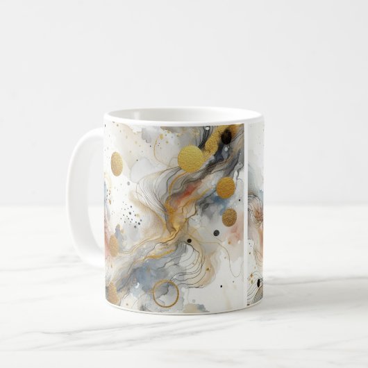 Morning Bliss in Pastel: Kleur Splash Coffee Mok (Voorkant links)