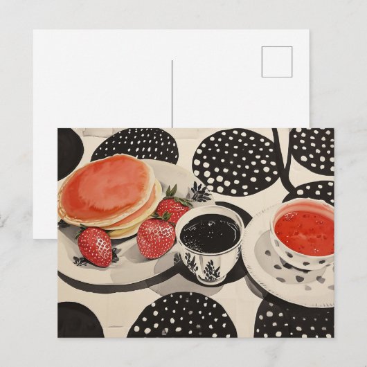 Morning Breakfast Briefkaart (Voorkant / Achterkant)