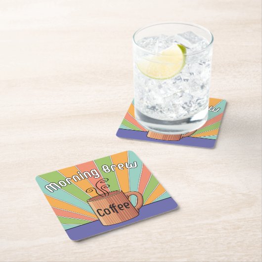 Morning Brew Coffee Kartonnen Onderzetters (Insitu)