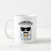 Morning Broo Funny Ghost Coffee Pun Koffiemok (Links)