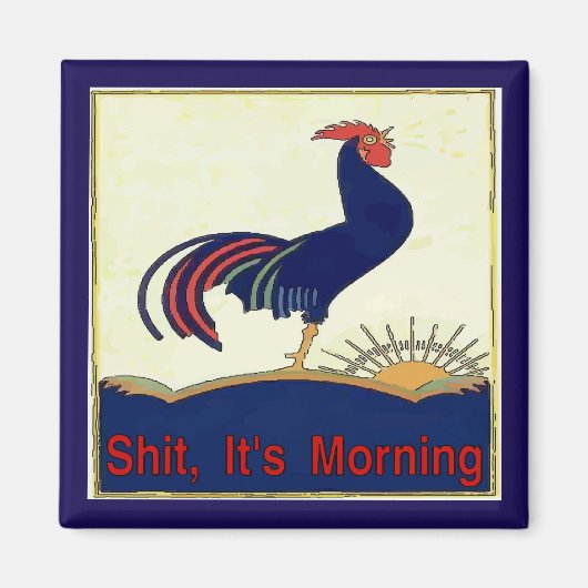 Morning Calls Rooster Magneet (Voorkant)