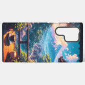 Morning Calm over Fuji Samsung Galaxy Hoesje (Achterkant horizontaal)