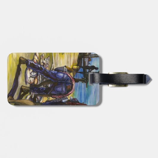 Morning Catch, Harbour Island, Bahama's Bagagelabel (Achterkant horizontaal)