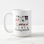 Morning Cattitude Cat Lovers Gift Mok (Links)