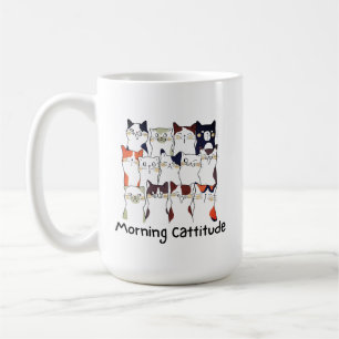 Morning Cattitude Cat Lovers Gift Mok