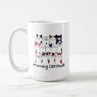 Morning Cattitude Cat Lovers Gift Mok