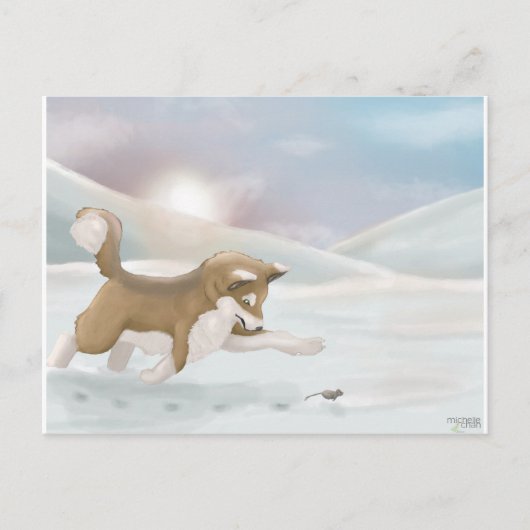 Morning Chase Briefkaart (Voorkant)