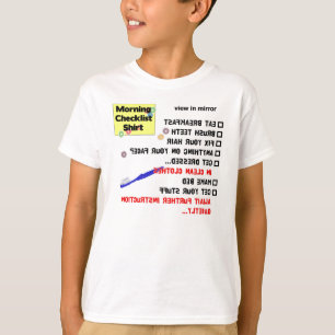 Morning Checklist (jeugd T) T-shirt