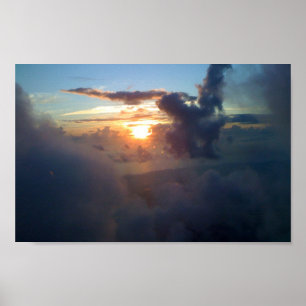 Morning cloud surfing poster