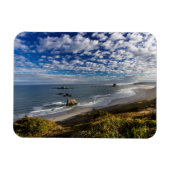Morning clouds and fog at the beach magneet (Horizontaal)