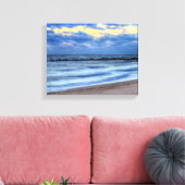 Morning Clouds bij Beach Canvas Print (Insitu (Woonkamer))