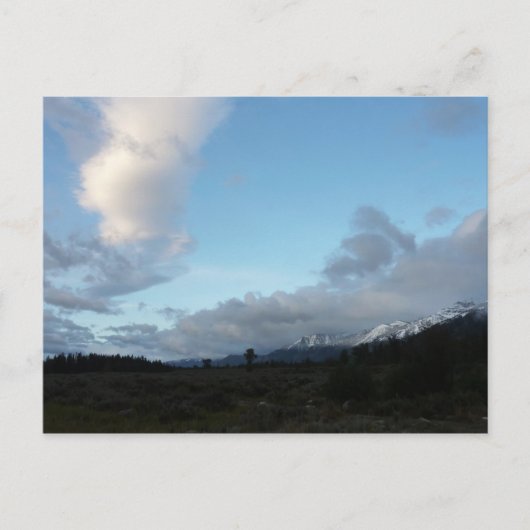 Morning Clouds in Grand Teton National Park Briefkaart (Voorkant)