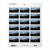 Morning Clouds in Grand Teton National Park Etiket (Full Sheet)