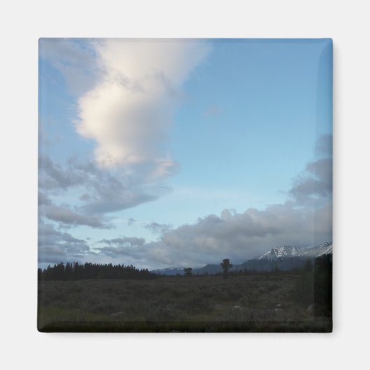 Morning Clouds in Grand Teton National Park Magneet (Voorkant)