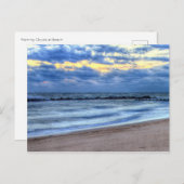 Morning Clouds in het Briefkaart van de Beach (Voorkant / Achterkant)