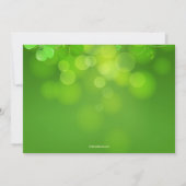 Morning Clover St. Patrick's Day Invitation Kaart (Achterkant)