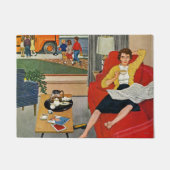 Morning Coffee Break Deurmat (Voorkant)