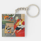 Morning Coffee Break Sleutelhanger (Achterkant)