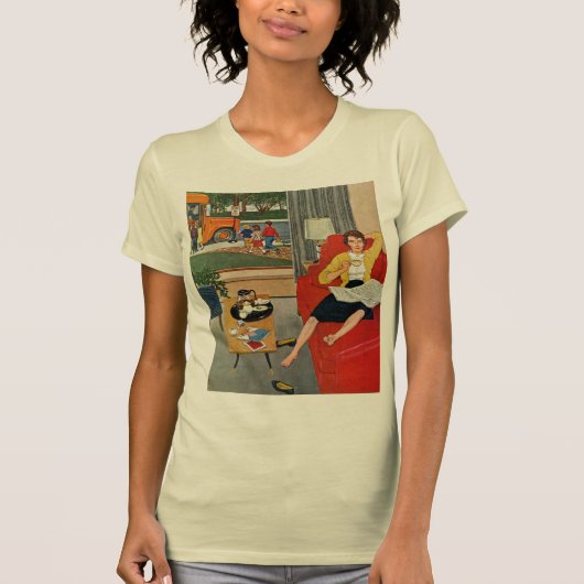 Morning Coffee Break T-shirt (Voorkant)