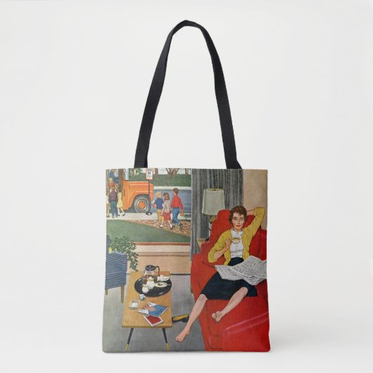 Morning Coffee Break Tote Bag (Voorkant)