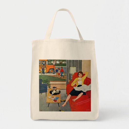 Morning Coffee Break Tote Bag (Voorkant)