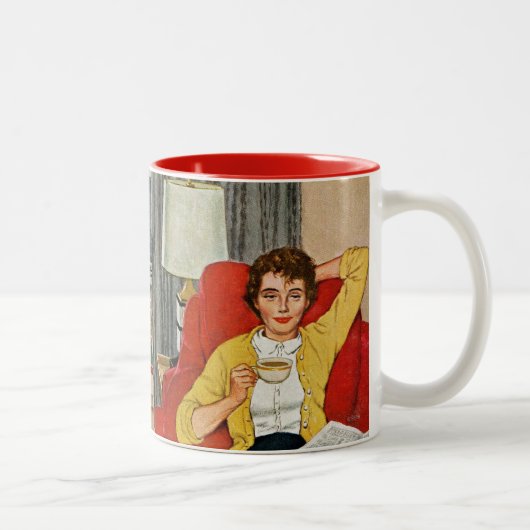 Morning Coffee Break Tweekleurige Koffiemok (Rechts)