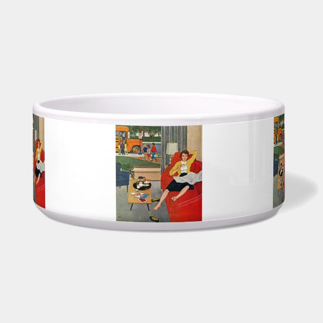 Morning Coffee Break Voerbakje (Voorkant)